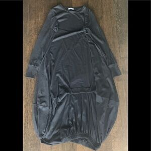 Woman’s long black dress